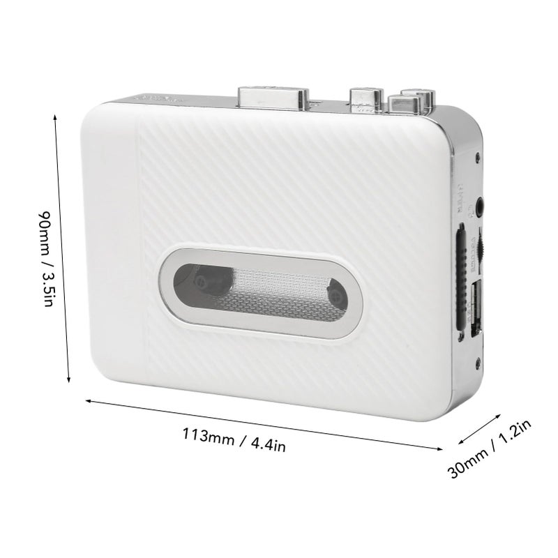 محول شرائط كاسيت رجعي إلى MP3 مع مشغل USB وسماعات محمولة للسفر 4 4x1 2x3 5 بوصة - Image 5
