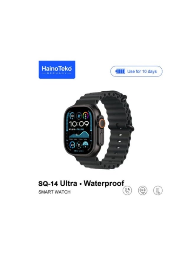Haino Teko Advanced HainoTeko SQ-14 Ultra Waterproof Smartwatch with Long Battery Backup and Multi Strap Options With 3 Interchangeable Straps - Image 1