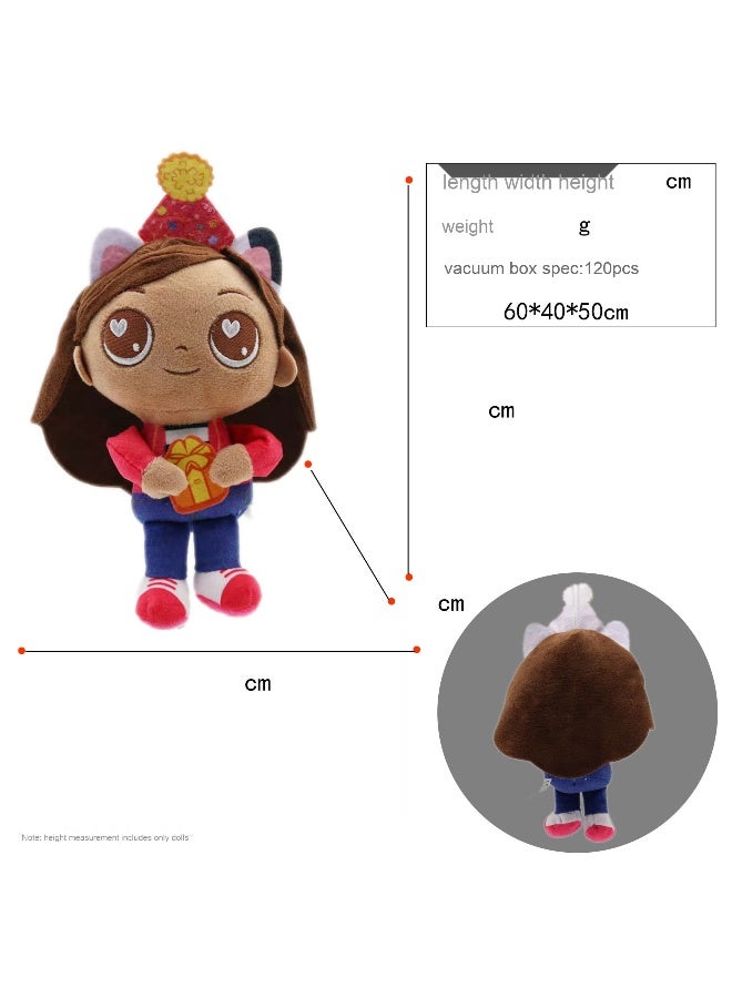 xozgdovg Gabby's Dollhouse Plush Toy - Early Education Cartoon Dollhouse 