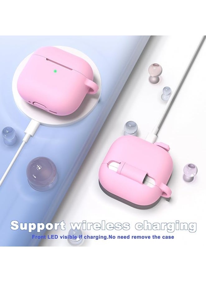 wexon Protective Shockproof Silicone Case Cover for Apple AirPods 4 Generation Pink  - Image 2