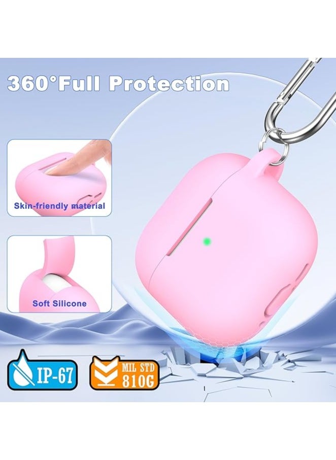 wexon Protective Shockproof Silicone Case Cover for Apple AirPods 4 Generation Pink  - Image 5