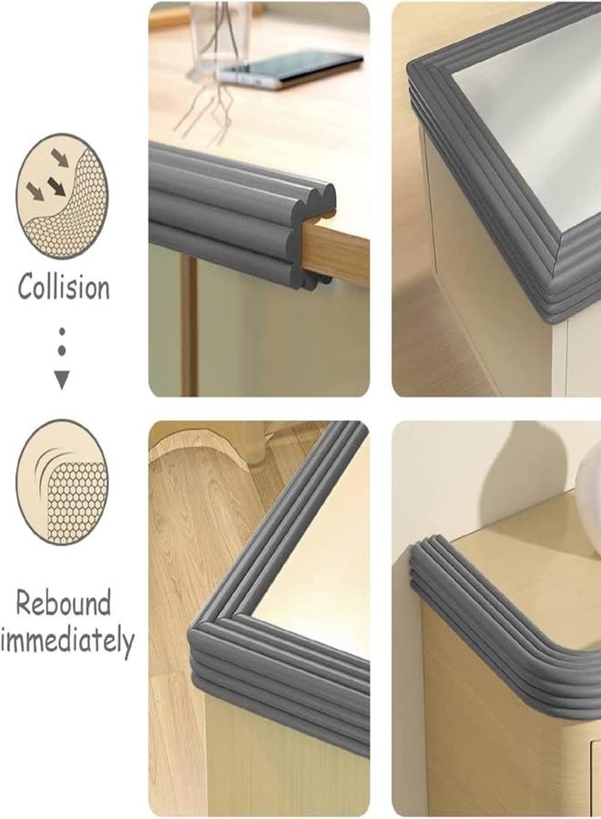 DANSR Baby Safety Corner Protector for Sharp Edges, Extra Thick Soft Foam Edge Guard Strip 2 Meter, Table Corner Protectors for Kids, Child Proof Furniture Edge Bumper for Desk, Cabinet, Wall, Grey - Image 4