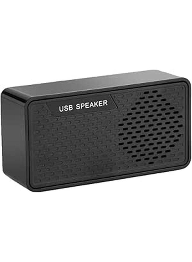 Portable USB Powered Laptop Sound Bar With Mini Subwoofer For Desktop Notebook Office Black - Image 1