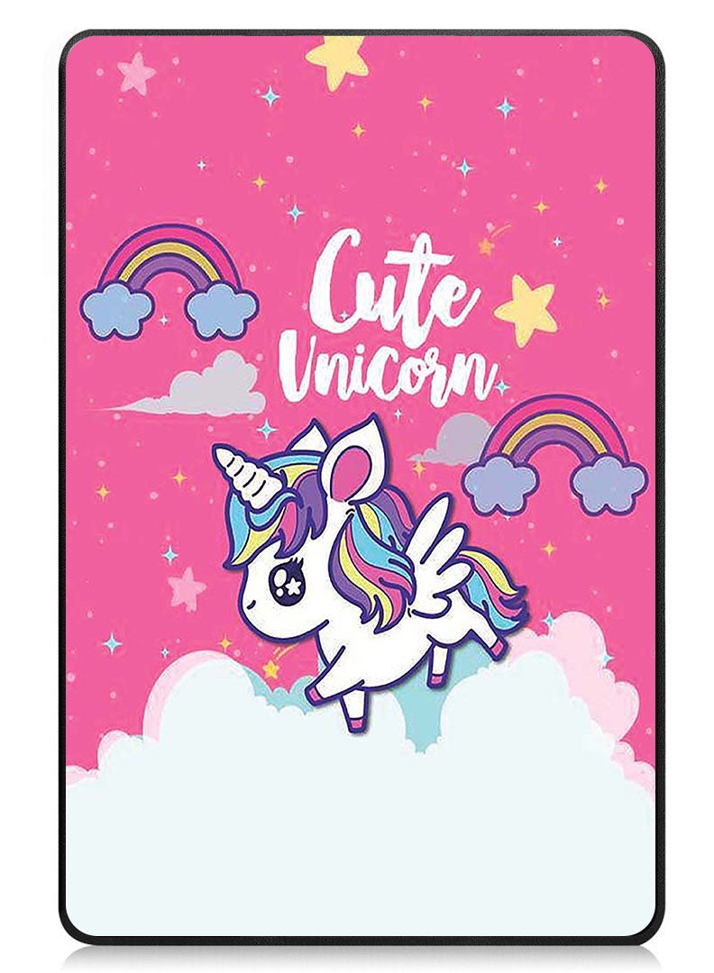 Theodor Protective Flip Case For Apple iPad Pro 13 (2024) With Trifold Stand Auto Wake Sleep Shockproof Cover cute unicorn - Image 1