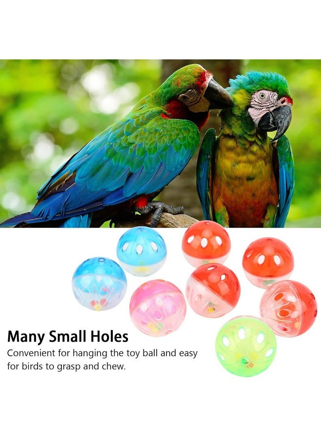 Parrot Ball Toy, 3 Pcs Cat Balls Plastic Ringing Roller Toys Cylinder Shape Teasing Toys For Bird Interactive Bell Ball, Bird Toy For Cockatiel, Budgerigar, Parrots, Set Of 3 - Image 4