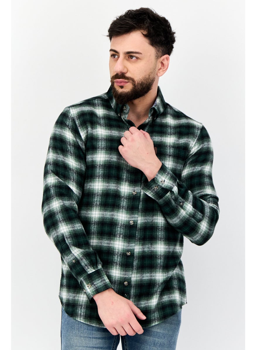 Chaps Men Regular Fit Plaid Long Sleeve Casual Shirts, Multicolor  - Image 1