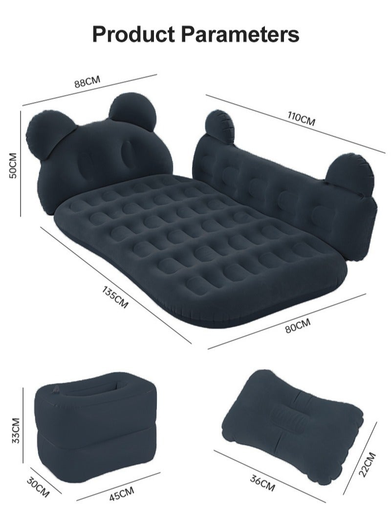 Sharpdo Car Bed Air Mattress - Inflatable Portable Travel Bed,Sleeping, Black - Image 2