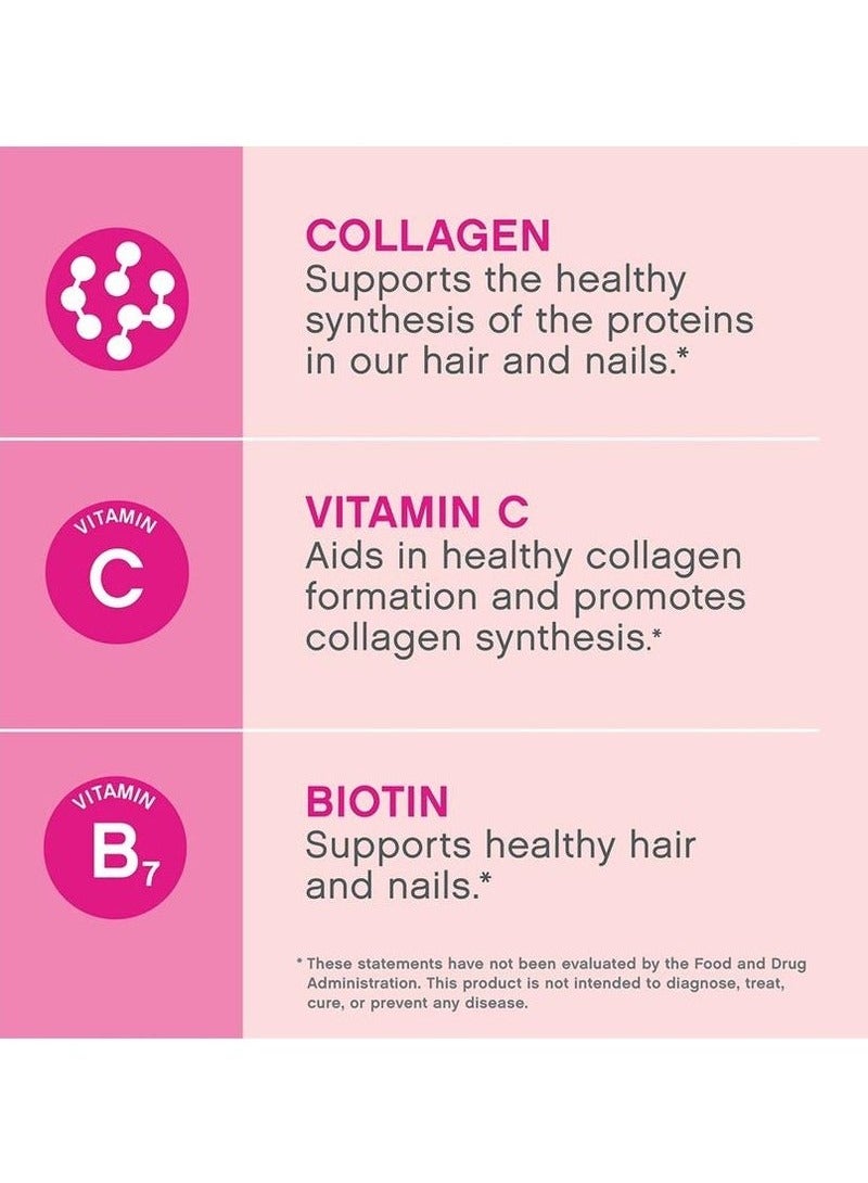 Lifecell 2PCS Super Collagen Peptides + Vitamin C & Biotin, Promotes Healthy Hair, Beautiful Skin, and Nail Support, Dietary Supplement - Image 5