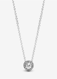 Pandora Violet Pandora Silver necklace with clear cubic zirconia  - Image 1