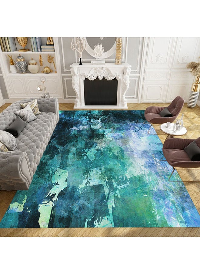 Y&D - Persian Style Print Living Room Rug Blue 60 x 90cm - Image 1