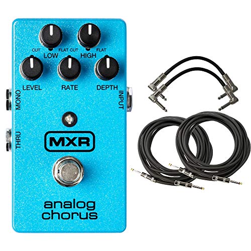 MXR M234 Analog Chorus Pedal Bundle with 4 Cables - Image 1