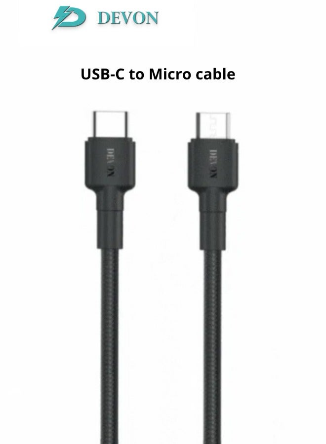Devon Micro USB Cable 60W Fast Charging High Speed ​​Cable, High Quality Wires and Connectors - Image 1