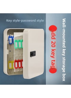 A Generation Of Key Box Real Estate Intermediary Key Cabinet Management Box Wall Car Key Box Iron Box-Color:48 Hanging Password Black