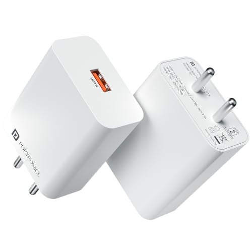 Portronics 30W Adapto 30V USB-A Fast Charging Adaptor with 6A Cable,Fast Charging Protocols Like SuperVOOC/WARP/Dash/Flash/Turbo/Quick, Compatible with 30W Smartphone Such as OnePlus,Oppo,Realme,Vivo - Image 3