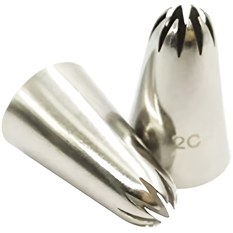 2C Medium Size Stainless Steel Piping Icing Nozzle Style 1 For Cream Pastry Cake Fondant Baking Tools Decoration - Image 4