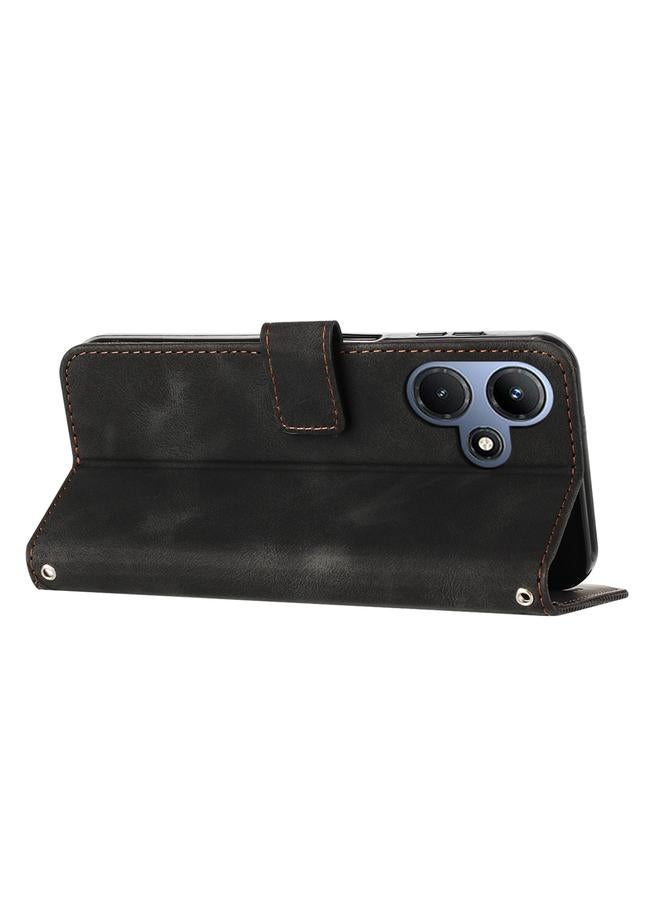 S-TOP Case For Infinix Hot 30 Play NFC Dream Triangle Leather Phone Case with Lanyard - Image 4