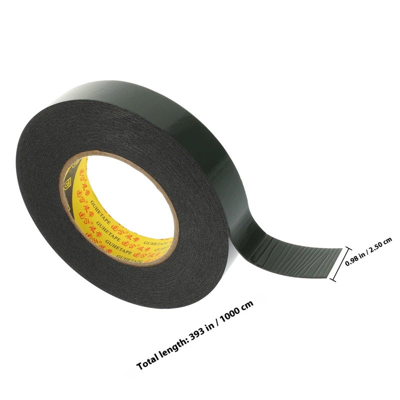 Heavy Duty Double Sided Foam Mounting Tape Black Strong Adhesive for Home Office Crafting Signs - Image 3