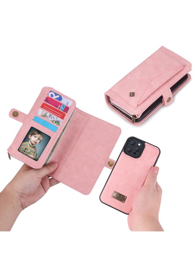 S-TOP Case For iPhone 13 Multi-functional Zipper Wallet Leather Phone Case - Image 5