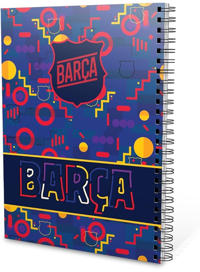 Barcelona A6 School Hardcover Spiral Notebook With 70 Sheets
