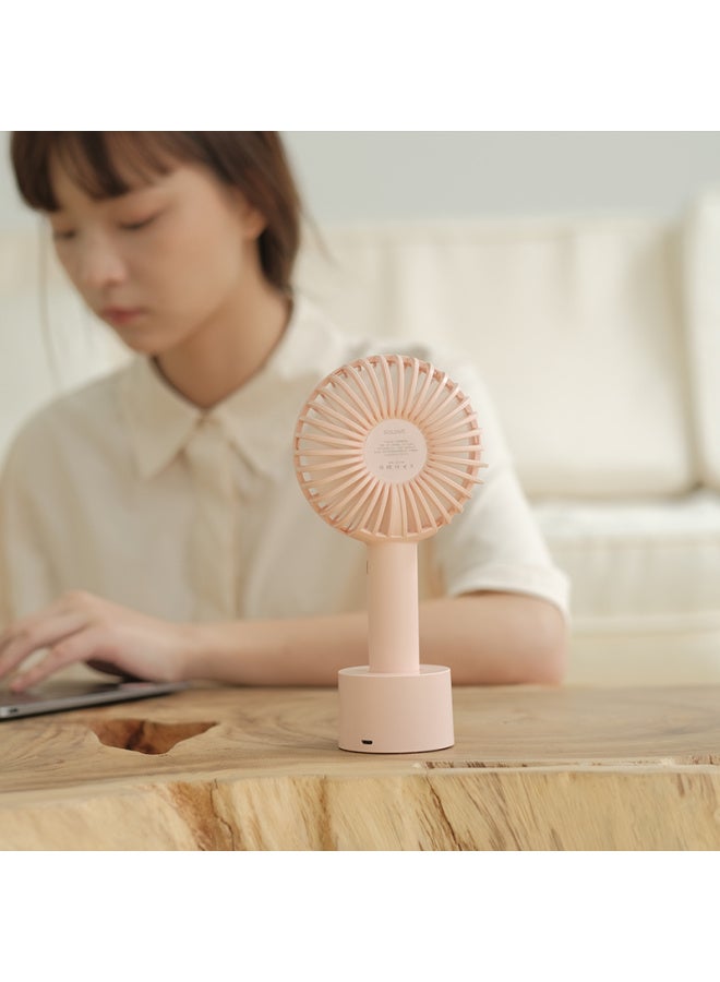 Solove N9pro Handheld Fan, Usb Rechargeable, Small Fan With Base, Portable, Summer Outdoor High-power, Student Desktop, Long Battery Life, Quiet Fan, White - Image 5
