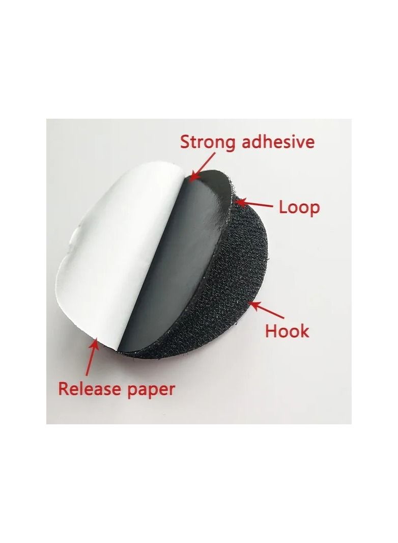 50-Pairs Round Type Strong Anti Curling Tape,Anti-slip Stickers Rug Gripper Self Adhesive Fastener,Keep Corners Flat Adhesive Tape for Bed Sheet,Sofa Cushion,Mat - Image 5