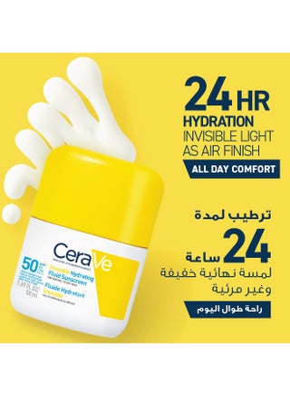 CeraVe Invisible Hydrating Fluid Sunscreen SPF50 50ml - view 4