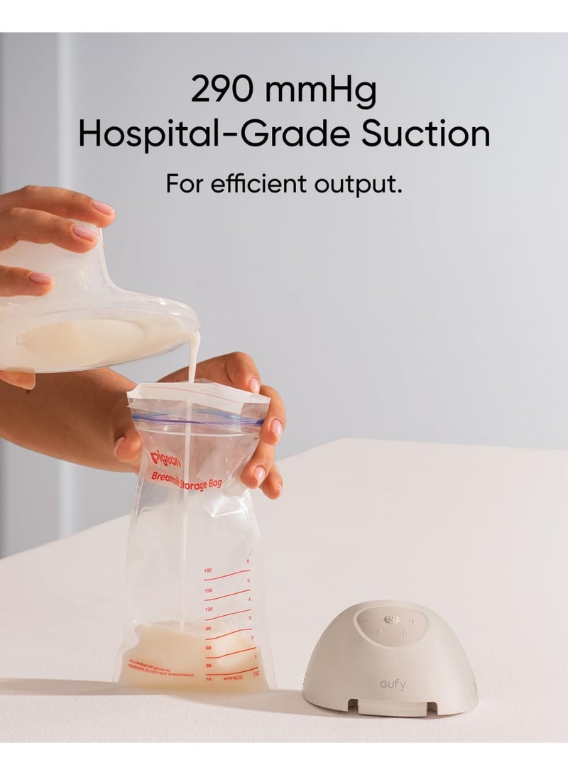 eufy Breast Pump E10, Wearable Breast Pump, Electric Hands-Free with App-Controlled Smart Rhythm Hospital-Grade Suction Portable Design Leak-Proof and Ultra-Quiet Performance - Image 3