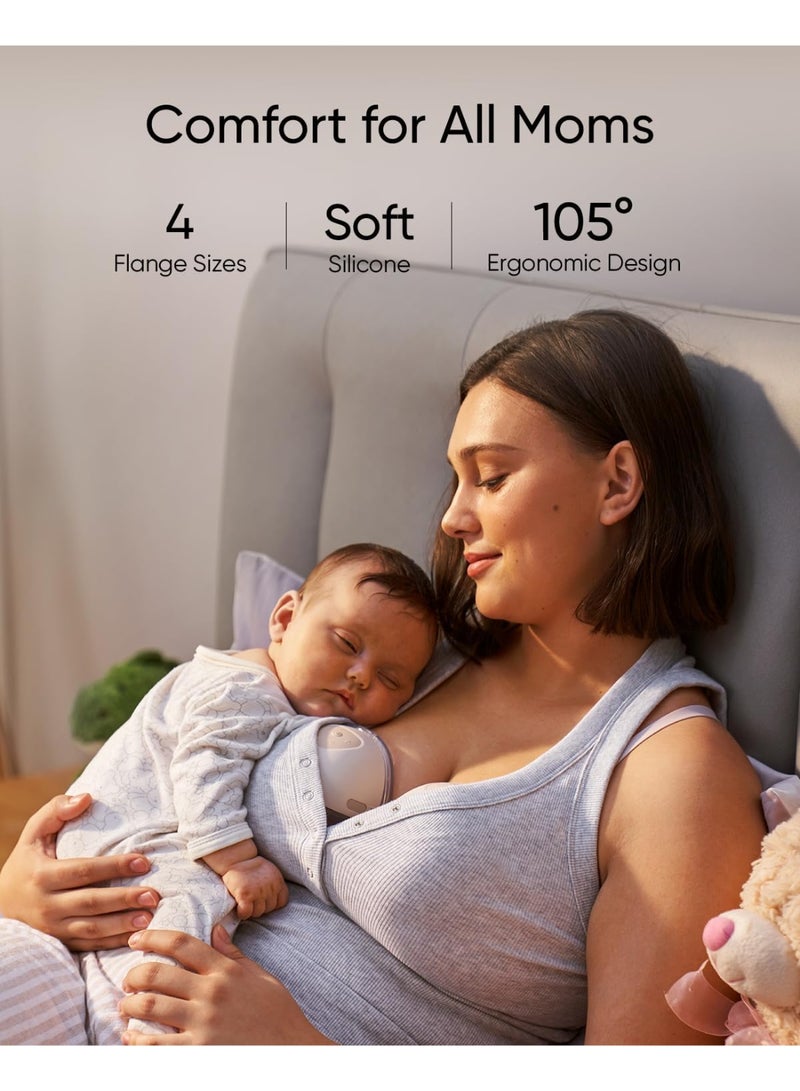 eufy Breast Pump E10, Wearable Breast Pump, Electric Hands-Free with App-Controlled Smart Rhythm Hospital-Grade Suction Portable Design Leak-Proof and Ultra-Quiet Performance - Image 4