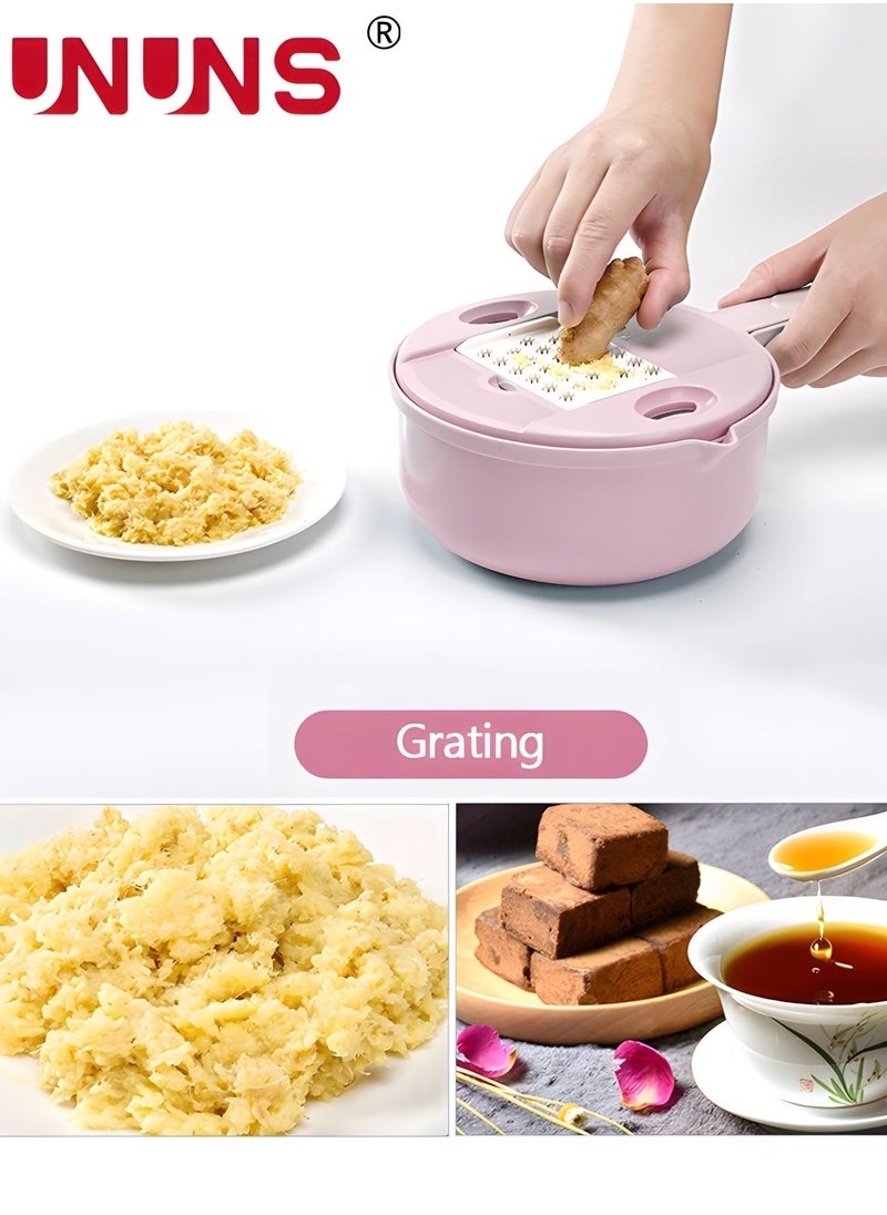 UNUNS Vegetable Chopper, 12 in 1 Multifunction Food Chopper, Multifunction Vegetable Cutter/Slicer with Container Dicing Machine Food Slicer Pro  - Image 4