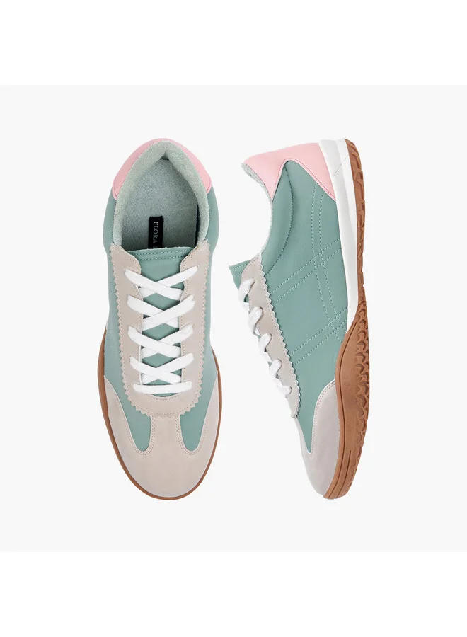 Flora Bella By Shoexpress Women Panelled Lace-Up Sneakers