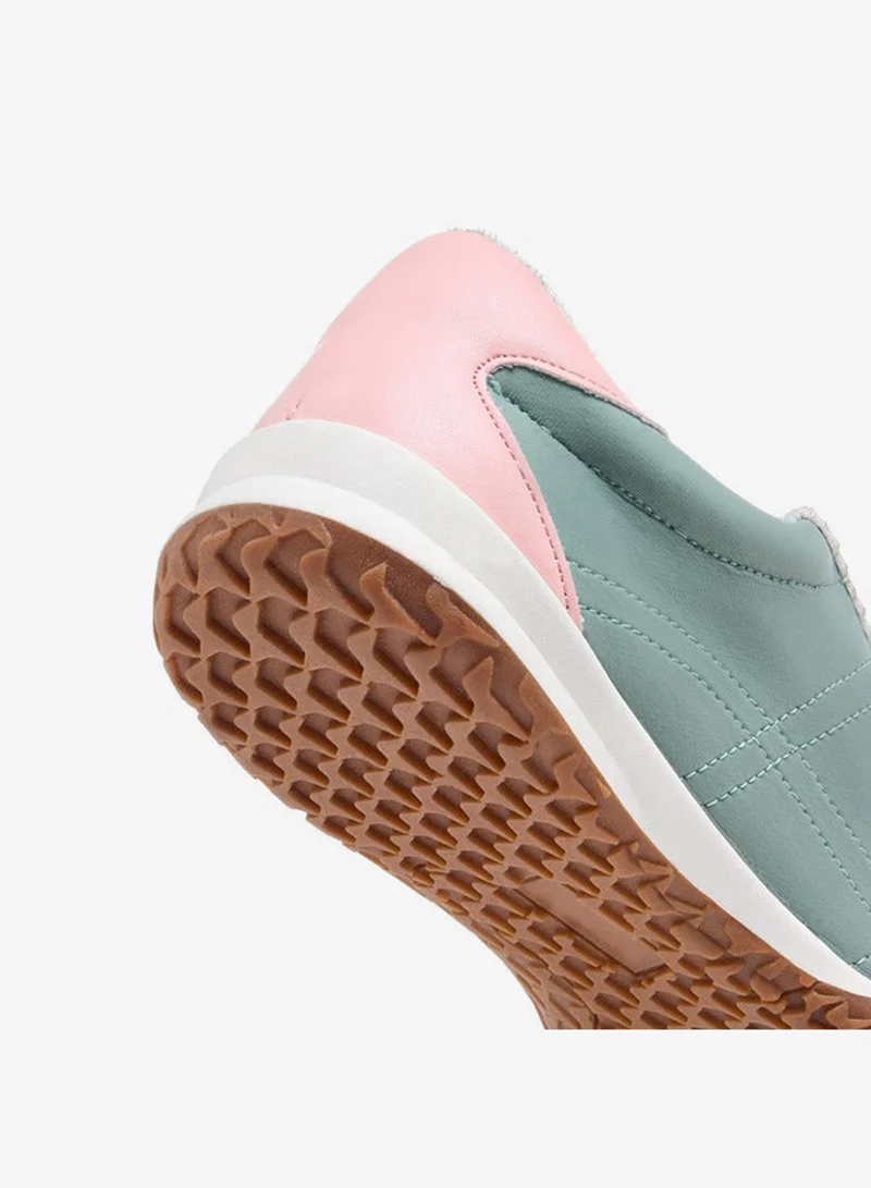 Flora Bella By Shoexpress PINK Women Panelled Lace-Up Sneakers for Women | Best Price UAE