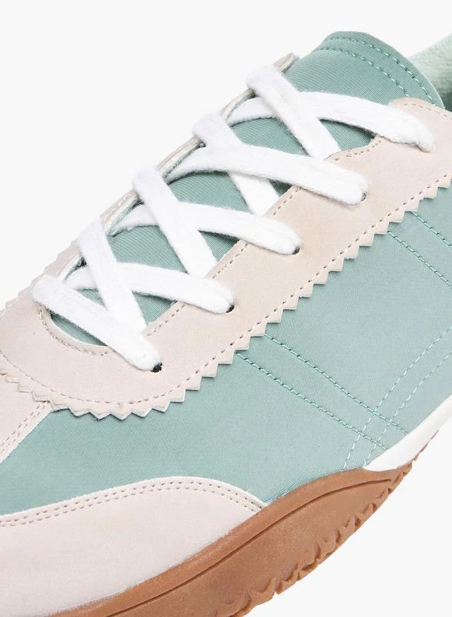 Flora Bella By Shoexpress PINK Women Panelled Lace-Up Sneakers for Women | Best Price UAE