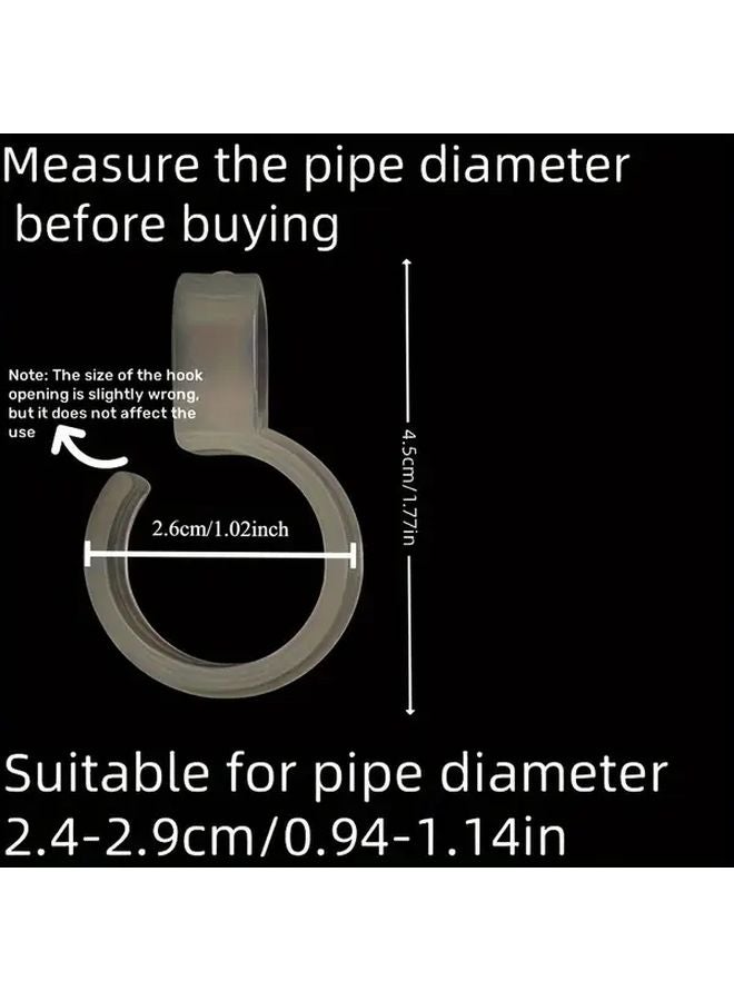 11 قطعة من خطاف الملابس البلاستيكي المثبت على الحائط المقاوم للرياح لتخزين المنزل - Image 4