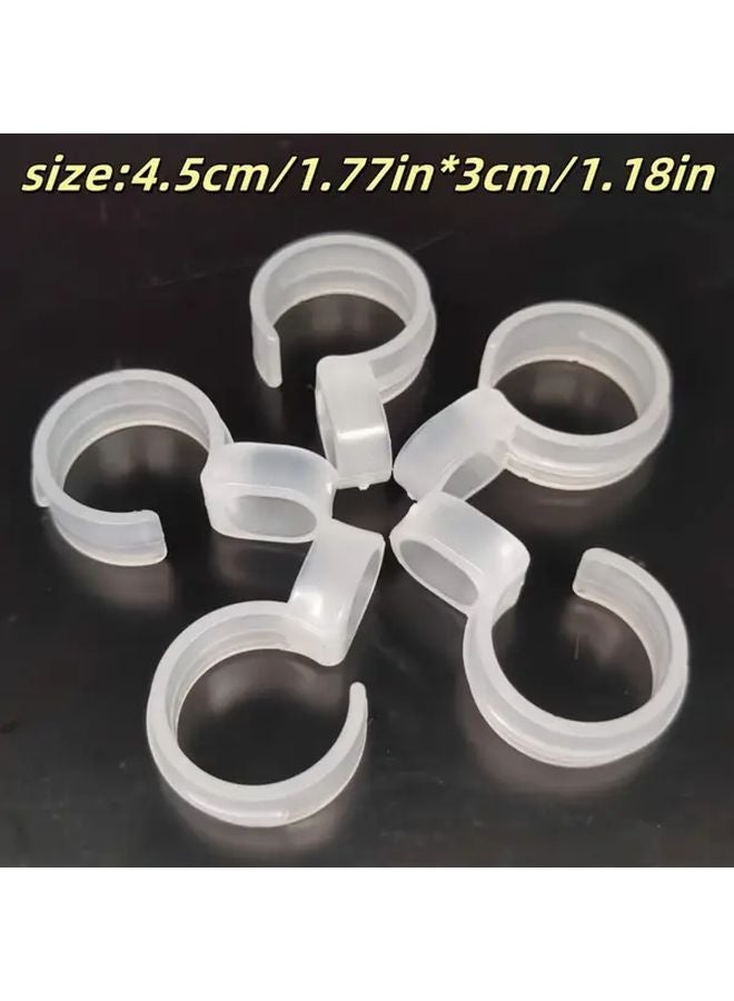 11 قطعة من خطاف الملابس البلاستيكي المثبت على الحائط المقاوم للرياح لتخزين المنزل - Image 5