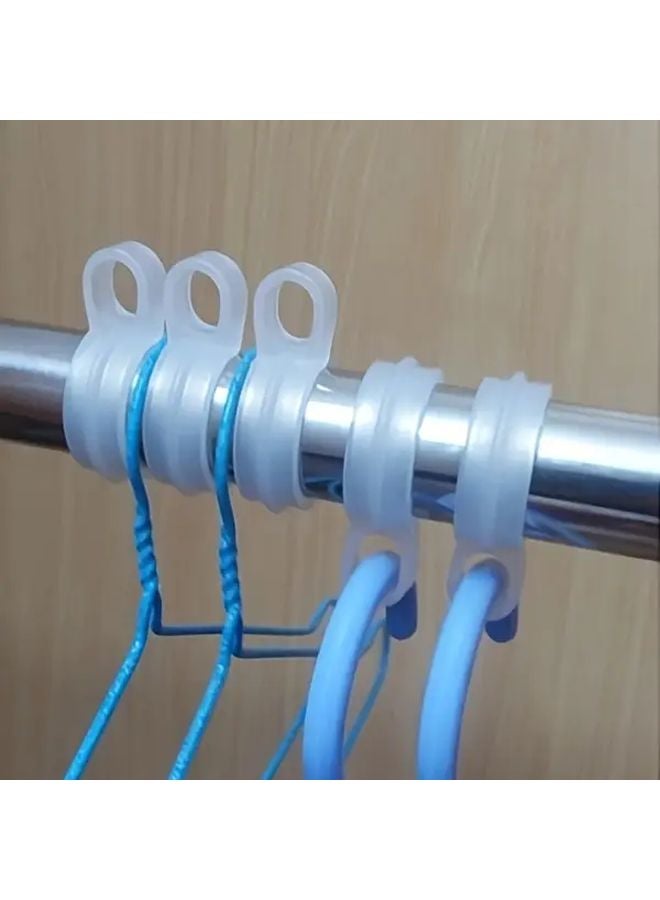 11 قطعة من خطاف الملابس البلاستيكي المثبت على الحائط المقاوم للرياح لتخزين المنزل - Image 2