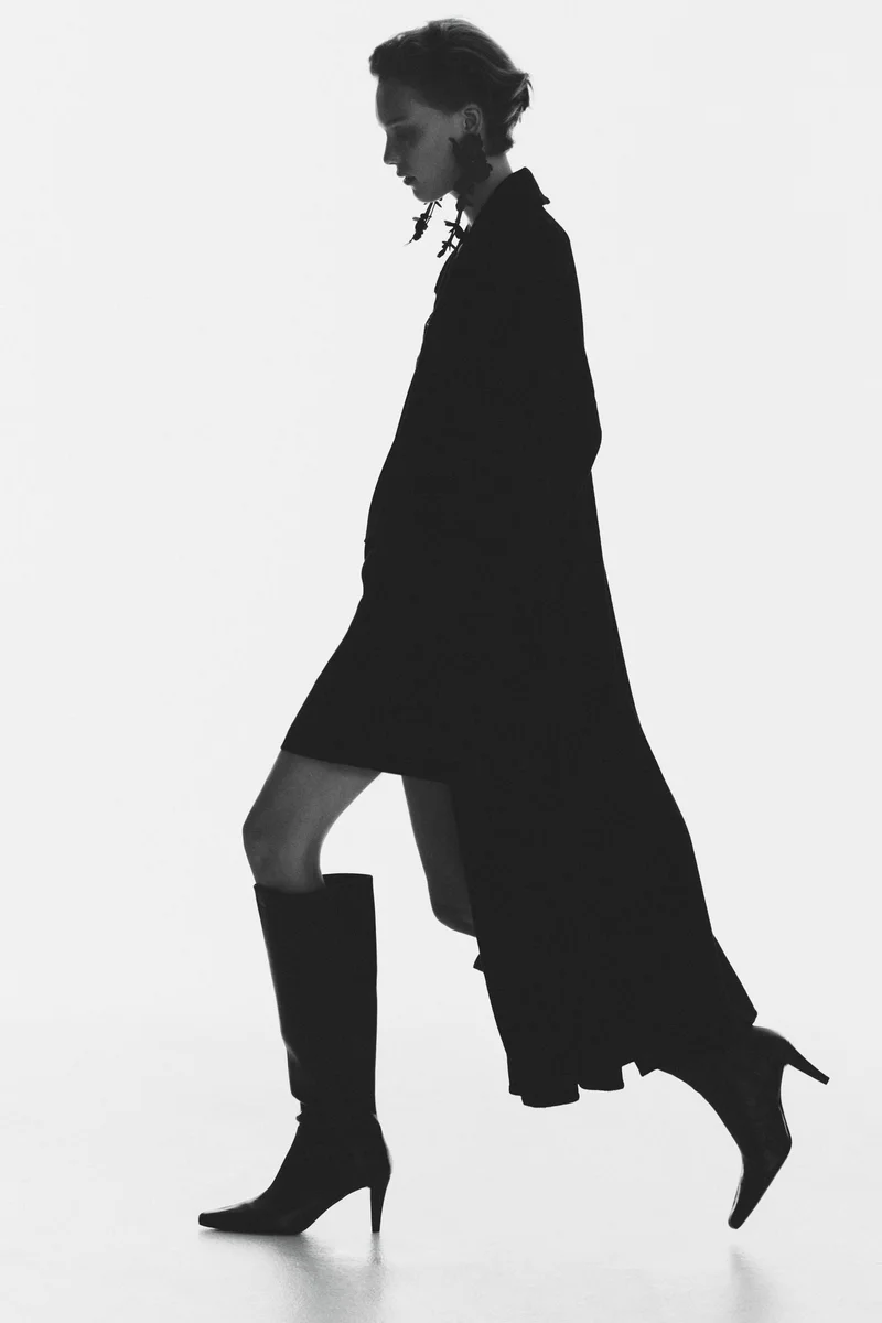 H&M Heeled knee-high boots