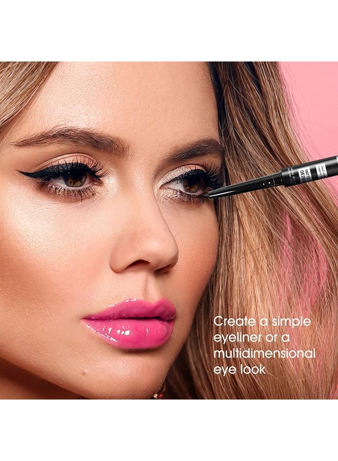 Kokie GEL INK DUAL ENDED EYELINER, Gel Eyeliner, Liquid Eyeliner - Image 2