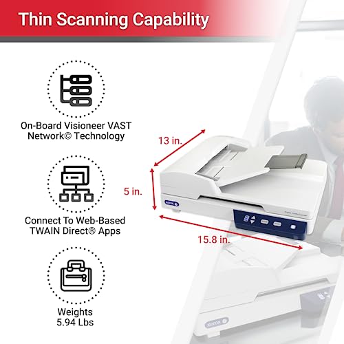 Xerox XD-COMBO Duplex Combo Flatbed Document Scanner for PC and Mac, Automatic Document Feeder (ADF) - Image 5