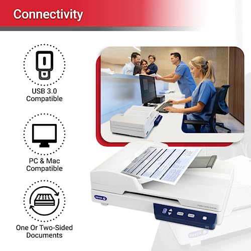 Xerox XD-COMBO Duplex Combo Flatbed Document Scanner for PC and Mac, Automatic Document Feeder (ADF) - Image 3
