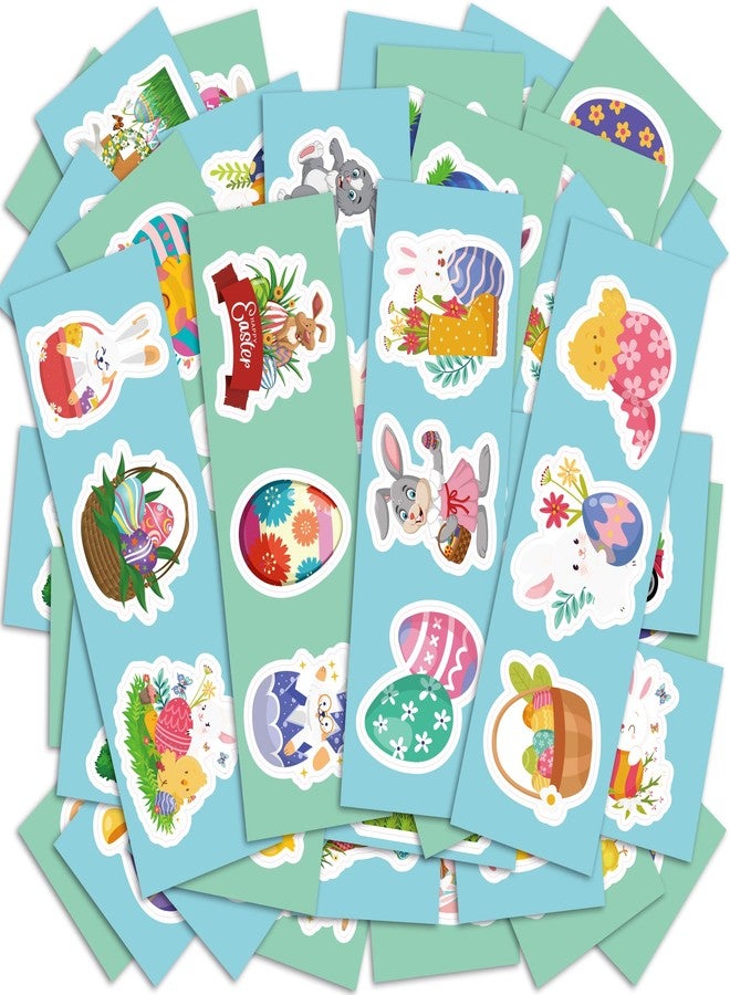 OHOME Easter Stickers for Kids - 240 PCS Easter Basket Stuffers for Boys Girls Teens Adults | Vinyl Egg Bunny Gifts Decorations Toys - Kids Easter Games Crafts Activities Party Favors - Image 1