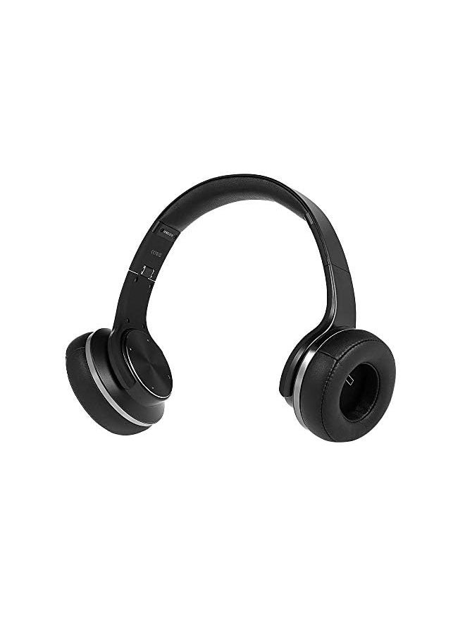 erorex - Mh5 2 In 1 Bluetooth Headphones Twist Out Speaker Bluetooth 4.2 Over Ear Headset Nfc Fm Radio Tf Card Reading 3.5Mm Wired Earphone Aux In Hands Free With Microphone Black - Image 1