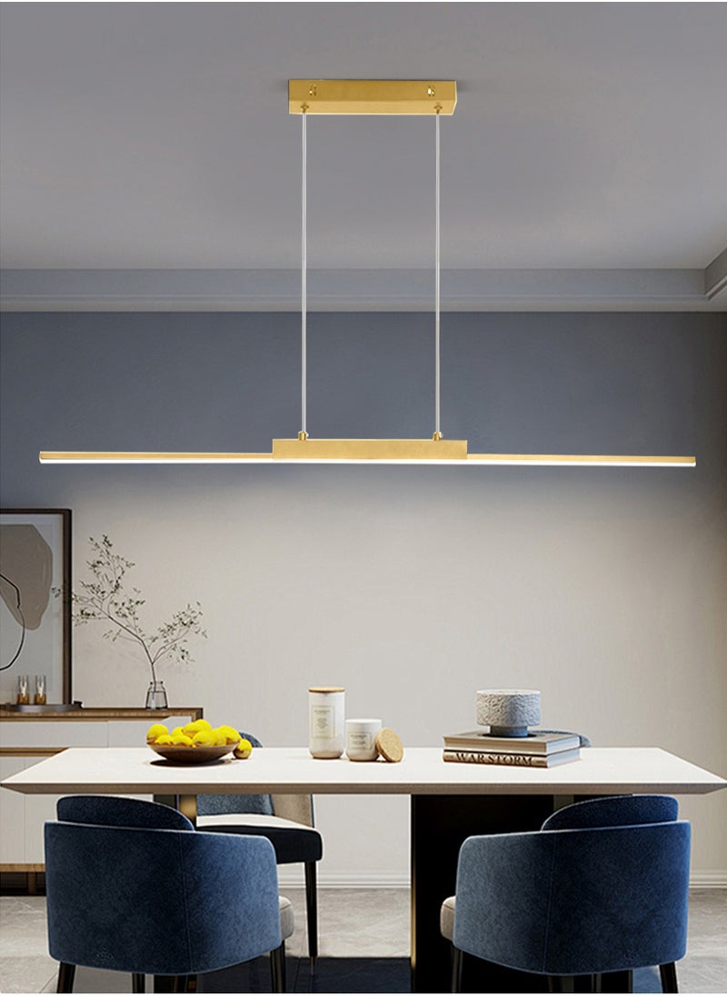 LOOPITYS 120CM - Three color temperature - Modern luxury - Restaurant pendant light, bedroom pendant light, 150cm height adjustable,chandelier,golden  - Image 2