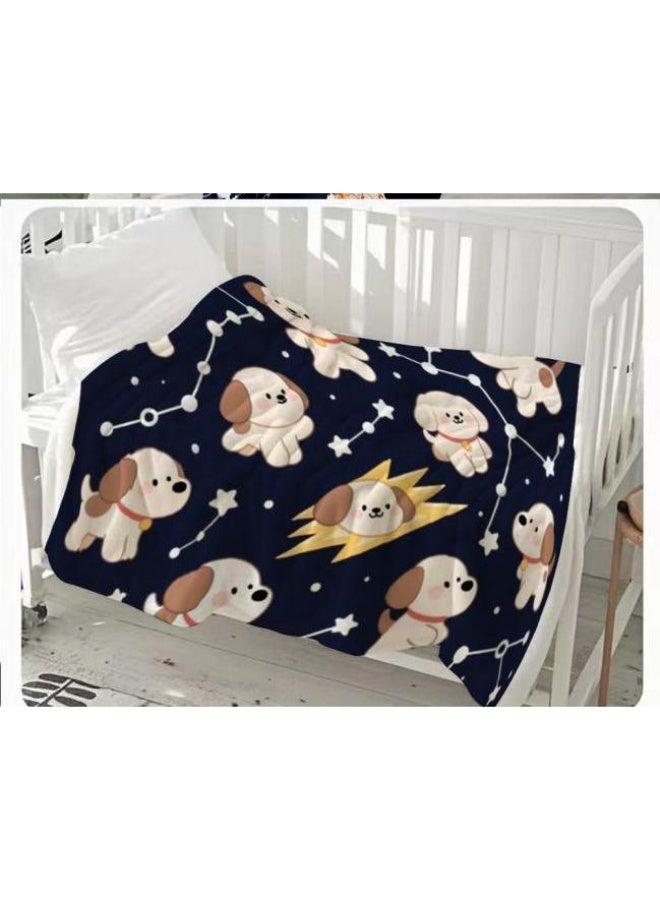 general Baby and children's cartoon flannel thin blanket (warm and comfortable, suitable for sleep, game use) 70cm*100cm - Image 2
