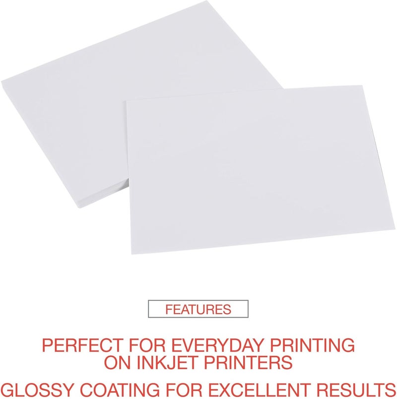 Innovera Innovera IVR99490 7 mil 85 in x 11 in Photo Paper  Glossy White 100Pack - Image 4