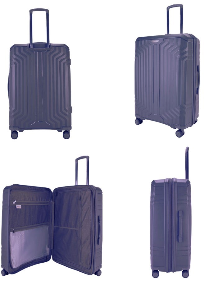 SONADA - Sonada Unbreakable Luggage Unisex ,Double Zipper ,Expandable, TSA Lock With 4 Double Silent Wheels Set of 4 (Black) - Image 1