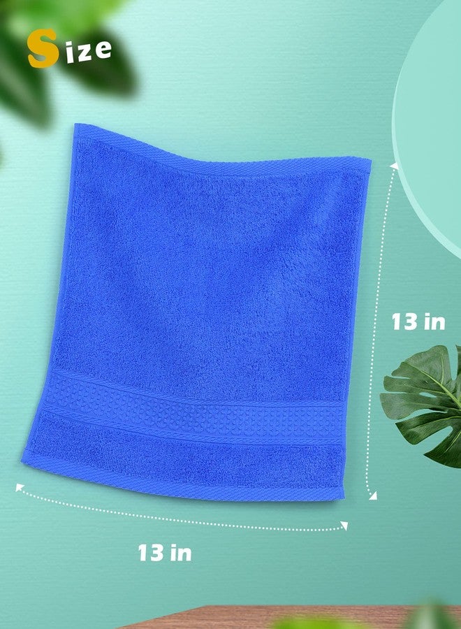 Cleanbear Wash Cloths for Your Body 24-Pack Washcloths Soft Cotton Face Cloths, Large Shower Wash Cloth Set (8 Colors 13” x 13”) 100% Cotton Small Towels for Bathrooms and Guestroom - Image 3