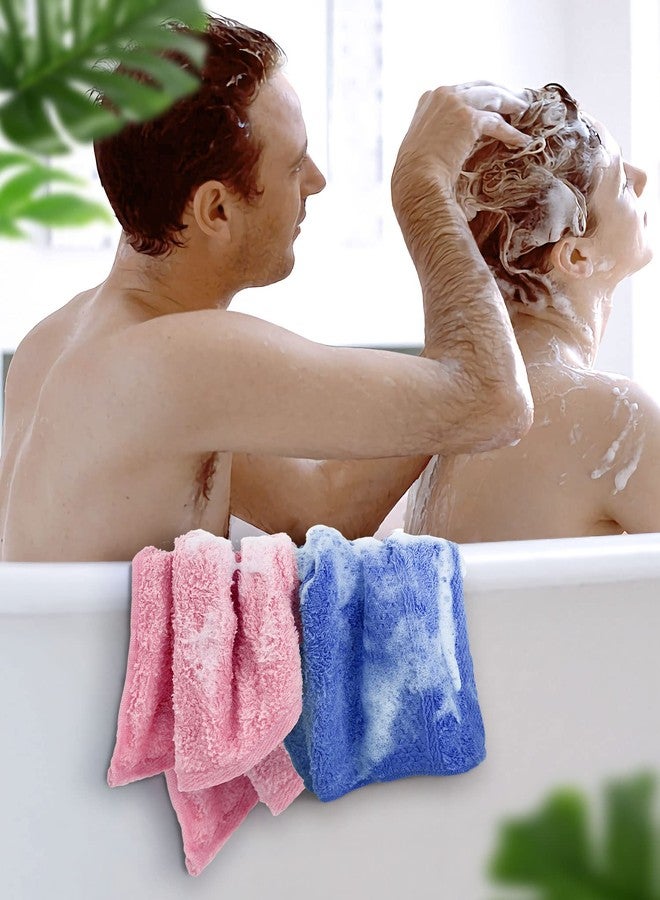 Cleanbear Wash Cloths for Your Body 24-Pack Washcloths Soft Cotton Face Cloths, Large Shower Wash Cloth Set (8 Colors 13” x 13”) 100% Cotton Small Towels for Bathrooms and Guestroom - Image 5