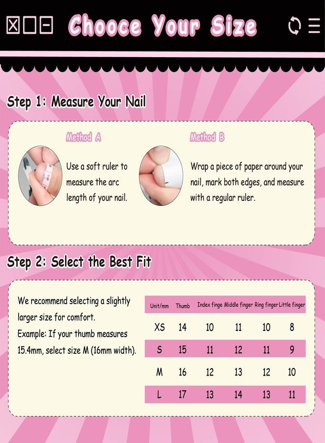 Sun&Beam Nails Handmade Press-on Short Oval Red Pink Gold 3D Flower Japanese Design Fashion False Nail Tips 10 Pcs Set (#210 M) - Image 4