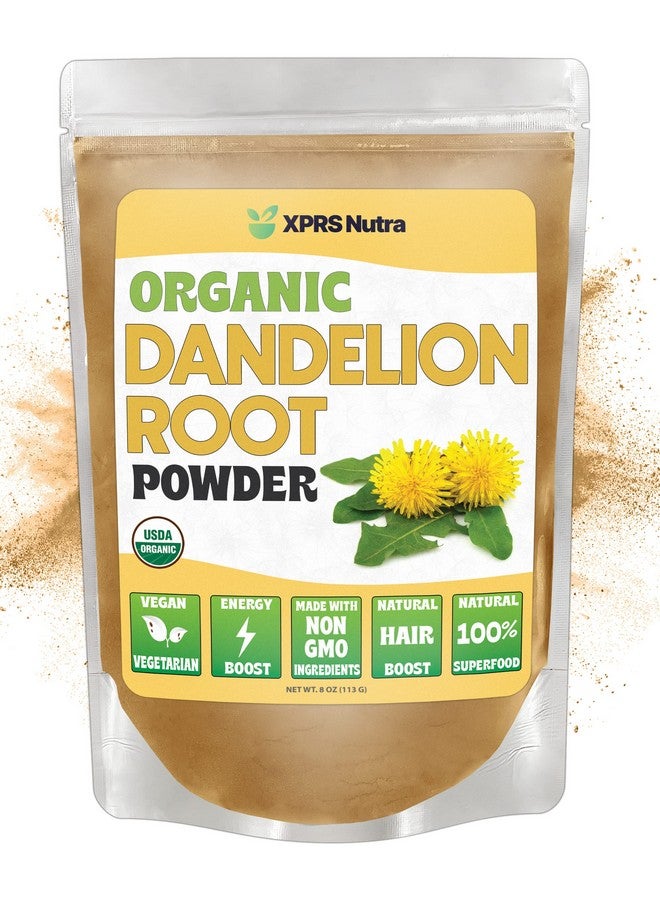 XPRS Nutra Organic Dandelion Root Powder - Vegan Friendly Antioxidant Power for Liver Support - Dandelion Root for Tea and Beverages - Immune Boosting Dandelion Powder (8 Ounce) - Image 1