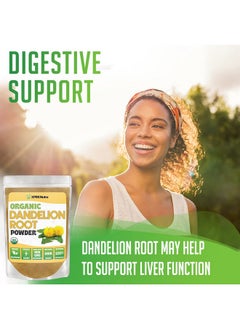 XPRS Nutra XPRS Nutra Organic Dandelion Root Powder - Vegan Friendly Antioxidant Power for Liver Support - Dandelion Root for Tea and Beverages - Immune Boosting Dandelion Powder (8 Ounce)  - Image 2